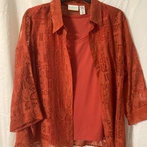 Alfred Dunner 2 piece Blouse